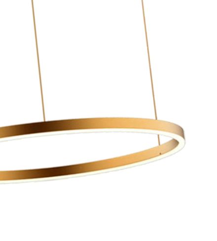 08213,33P(3000K) Подвес Тор матовое золото d60 h150 Led 36W (3000K) 2 типа крепления