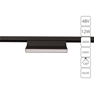 Магнитный трековый светильник Arte Lamp LINEA A4669PL-1BK, LED