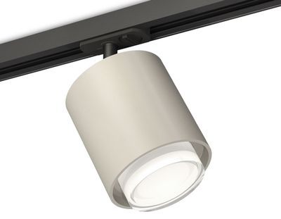 Комплект трекового светильника с акрилом XT7724002 SGR/CL/SBK серый песок/прозрачный/черный песок MR16 GU5.3 (A2537, C7724, N7160)