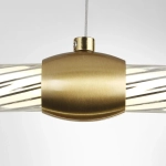 8010/50L LEDIO LN25 золото/прозрачный металл/акрилл Подвесной светильник LED 50W 220V 4000K TWINKLE