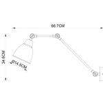 Бра Arte Lamp BRACCIO A2055AP-1BK, 1хE27