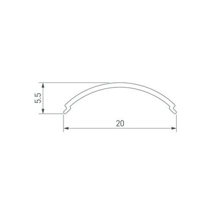 Экран SL-KANT-H16 ROUND OPAL (Arlight, Пластик)