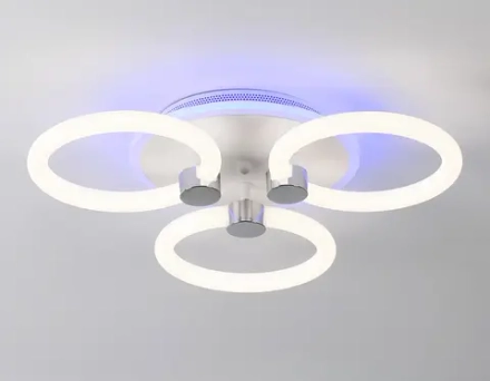Светильник светодиодный потолочный FA3838/3 WH белый 42W 3000K-6400K+RGB D458*80 (ПДУ РАДИО 2.4G)