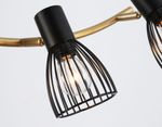 Светильник накладной TR8662/4 BK/GD черный/золото E14/4 max 60W 760*100*170
