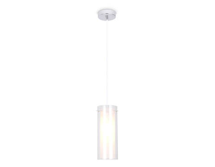 Подвесной светильник TR3672 CH/CL/FR хром/прозрачный/белый матовый E14 max 40W D110*1000