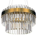 Citilux Sheldon CL339143 LED Люстра хрустальная с пультом Бронза