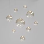 Подвесной светодиодный светильник со стеклянным плафоном 50234/1 LED янтарный
