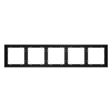 VLS100508 Рамка пластиковая VOLTUM S70 на 5 постов, (черный матовый) (ТМ Maytoni)