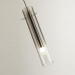 5062/5LA PENDANT ODL24 317 серебристый/дымчатый/металл/стекло Подвес LED 5W 3000K SHINY