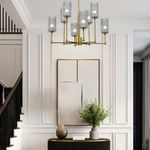 SL1240.303.08 Люстра подвесная ST-Luce Латунь/Дымчатый E27 8*60W