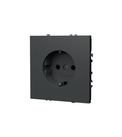 VLS040106 Розетка встраиваемая VOLTUM S70 с заземлением 16А, (титан) (ТМ Maytoni)