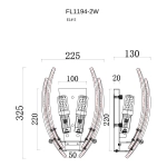 Бра Florencia FL1194-2W, E14х2