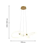 Подвесная люстра Vendel 4470-3P, LED*36W, 4000LM, 3000-6500K. ТМ F-Promo