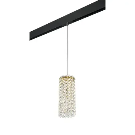 PRO795322 Светильник д/1-фазн трека CRISTALLO 1х40W G9 ЗОЛОТО/ЧЕРНЫЙ (795322+595007) Lightstar