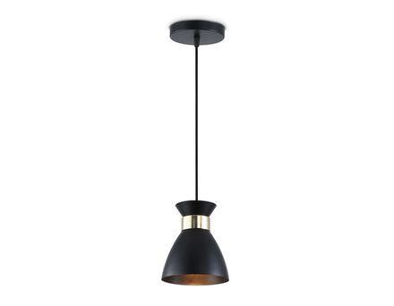 Светильник подвесной TR8468 BK/FGD черный/золото E27 max 60W D130*1000