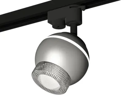 Комплект трекового светильника XT1103040 SSL/CL серебро песок/прозрачный MR16 GU5.3 LED 3W 4200K (A2521, C1103, N7191)