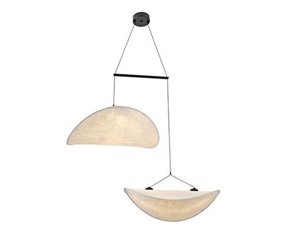 08022-60+60,01 Подвес Брами белый d60+60 h120 Led 36W (3000K)