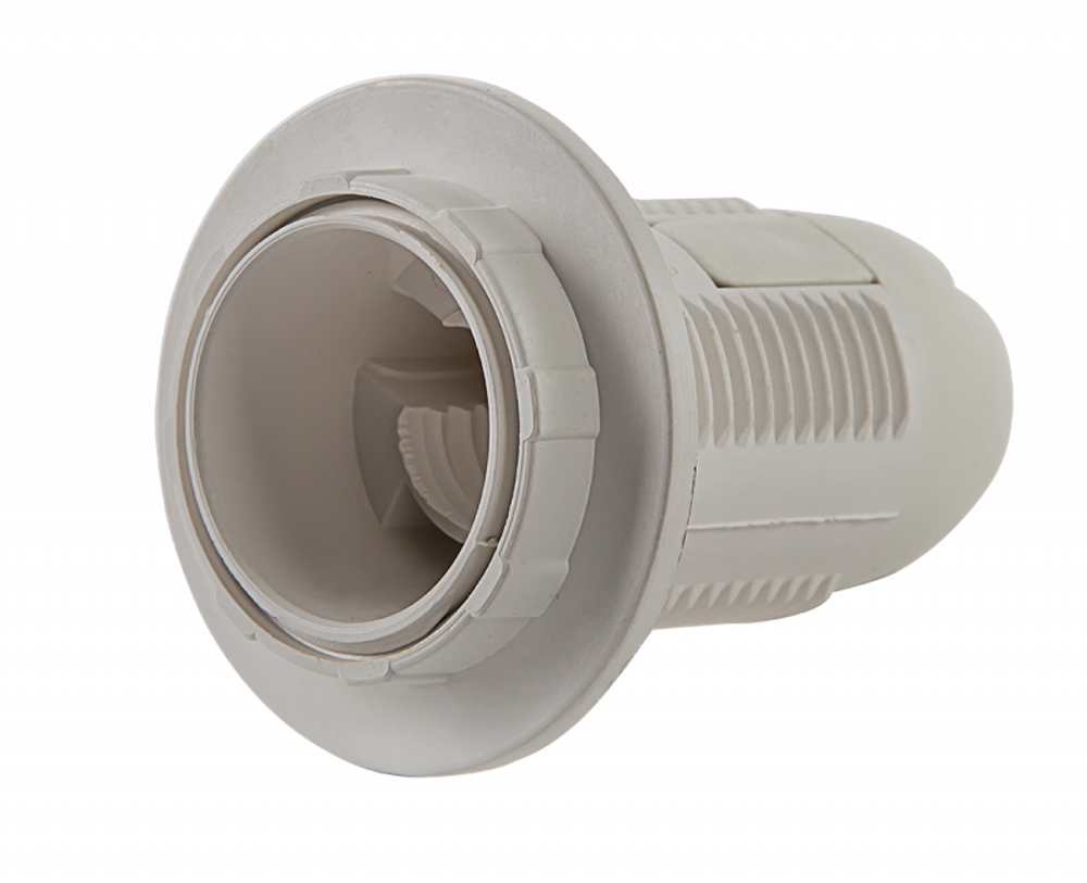 Патрон E27-ППК пластиковый с прижимным кольцом IN HOME 4690612032337