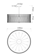 Подвесная люстра Divinare BIVARA 7567/18 SP-16, 16хE14