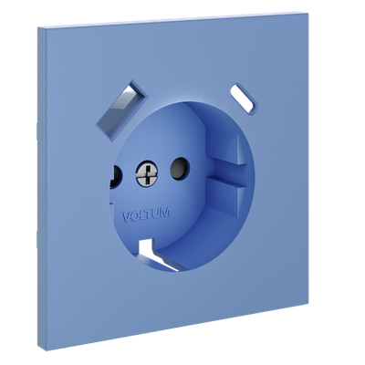 VLS001015 Накладка для розетки с заземлением и защитными шторками, с USB A+C, S70 (деним). (ТМ Maytoni)