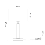 Декоративная настольная лампа Arte Lamp ROBERT A5029LT-1SS, 1хE27