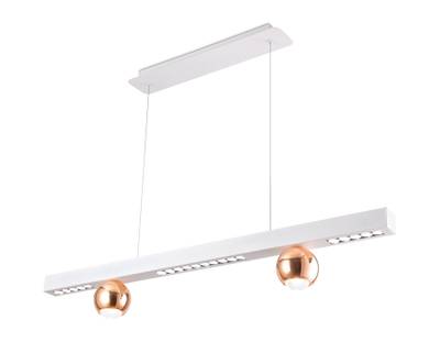 Светильник светодиодный подвесной FL5955 WH/GD белый/золото 4200K 18W 1000*70*1200 (Без ПДУ)