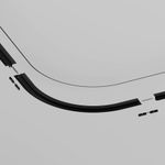 Коннектор радиусный D600 встраиваемый под ГКЛ 9,5мм Levity черный, TRA184-R600-12B. TM Maytoni