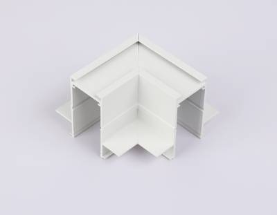 Коннектор угловой для встраиваемого шинопровода под ГКЛ 12,6мм Magnetic 220V GL1039 WH белый 80*80*47 (соединители в комплекте)