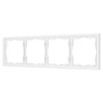 Рамка пластиковая FRM-NOBE-SFPL-4-WH (Arlight, -)