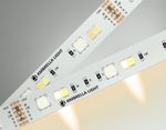 Светодиодная лента RGB с регулировкой температуры света GS4501 5050+2835 90Led/ 13W m/ 24V IP20 RGB+CCT 3000-6500K/ 5000*12*1.87mm/ кратность резки 166mm (6 конт.)