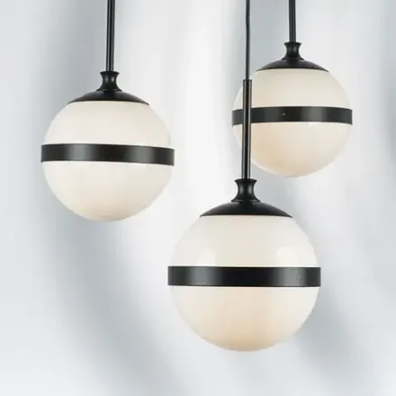 813117 Подвес GLOBO 1х40W E14 black/white Lightstar