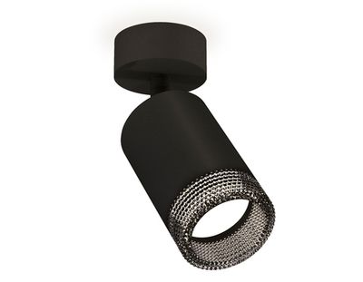 Комплект накладного поворотного светильника XM6313002 SBK/BK черный песок/тонированный MR16 GU5.3 (A2210, C6313, N6151)