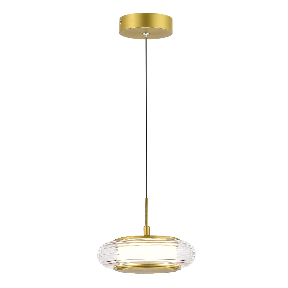 SL6239.203.01 Светильник подвесной ST-Luce золото/прозрачный LED 1*7W 3000K