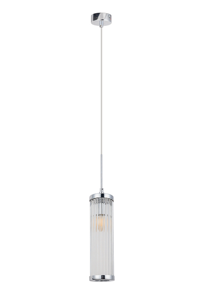 Светильник подвесной Crystal Lux TADEO SP1 D100 CHROME/TRANSPARENTE 3030/201