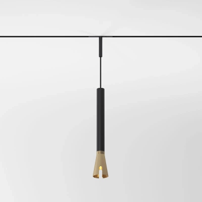 Mini Magnetic Трековый светильник 3W 3000K черный/латунь 85165/01