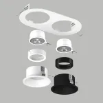 D6560607WBMOD Светильник DOMINO ROUND  под LED модуль/лампу МR16 (214656+214606+214607+214006+214007)