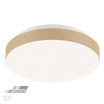 3066/AL MINI SN 159 Светильник пластик/белый/под светлое дерево LED 12Вт 4000К D215 IP43 SMALLI
