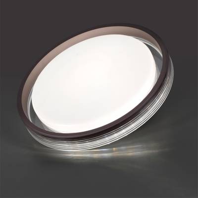 7698/DL MARON SN 94 Светильник пластик/кофе/прозрачный LED 48Вт 3000-6000K D475 IP43 пульт ДУ MEDEN