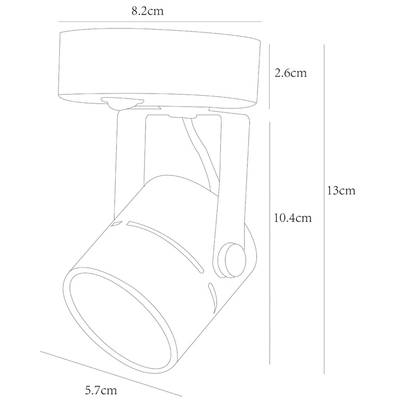 Спот Arte Lamp MIZAR A1311AP-1WH, 1хGU10