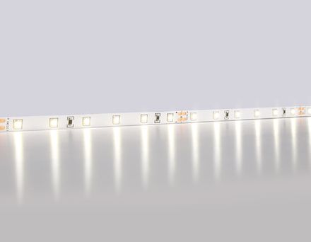Светодиодная лента GS3002 2835 60Led/ 6W m/ 24V IP20 4500K/ 5000*8*1.2mm/ кратность резки 100mm (2 конт.)