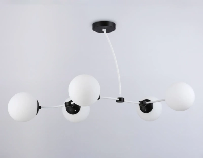 Подвесной светильник TR2546/5 WH/BK белый/черный E27/5 max 60W 950*600*450