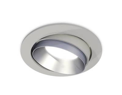 Комплект встраиваемого поворотного светильника XC7653023 SGR/MCH серый песок/хром матовый MR16 GU5.3 (C7653, N7033)