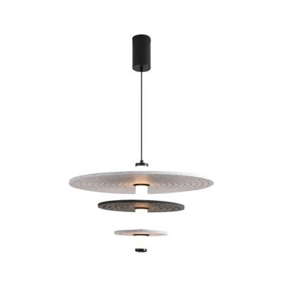 8295/11AL LEDIO черный/светло-серый/темно-серый, металл/фетр/акрил Подвес LED 11W 3000K 220V FELTA