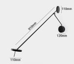 09440-2,19(3000K) Настеный светильник Некси черный w91*38 Led 6W (3000K)
