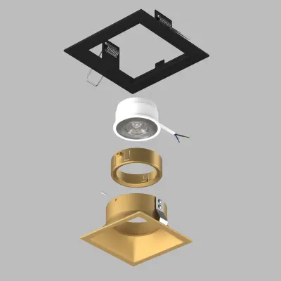 D51703GMOD Светильник DOMINO QUADRO под LED модуль/лампу МR16 (214517+214503+214003)
