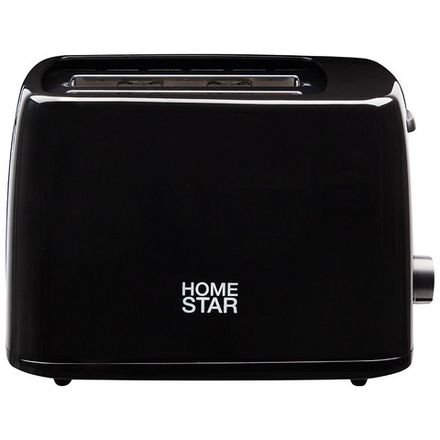 Тостер HomeStar HS-1015, цвет: черный, 650 Вт