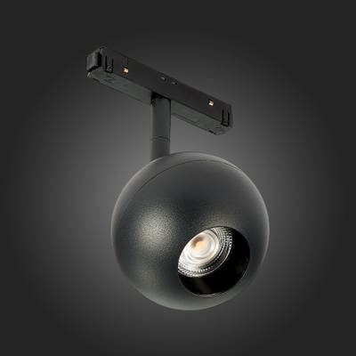 ST354.436.12 Магнитный трековый светильник Черный LED 1*12W 3000K 680Lm Ra&gt;80 36° IP20 L120xW100xH195 48V