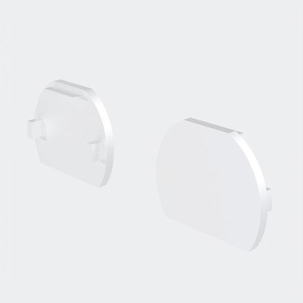 Заглушки для круглого низкопрофильного шинопровода Exility 2шт, TRAM034EC-R-41W. TM Maytoni
