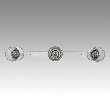 8102/3A COMFI LN26 408 хром/прозрачный металл/металл Подвес Е14 3*40W 220V ISHA