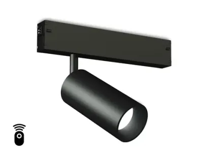 Светильник светодиодный диммируемый для шинопровода Magnetic 220V GL1212 BK черный IP20 12W 3000K-6400K 36° D45*100 (Без ПДУ)
